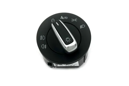 Chrome Head Light Switch With Coming Home Automatic for New Scirocco / Tiguan / Golf MK5 MK6 / EOS / Jetta MK5 /Passat B6