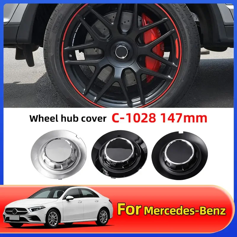 

4PCS 147mm C-1028 17028 Car Wheel Center Hub Cover Cap Badge Logo For Mercedes Benz AMG G350 G500 G63 S680 GLS600 Accessories