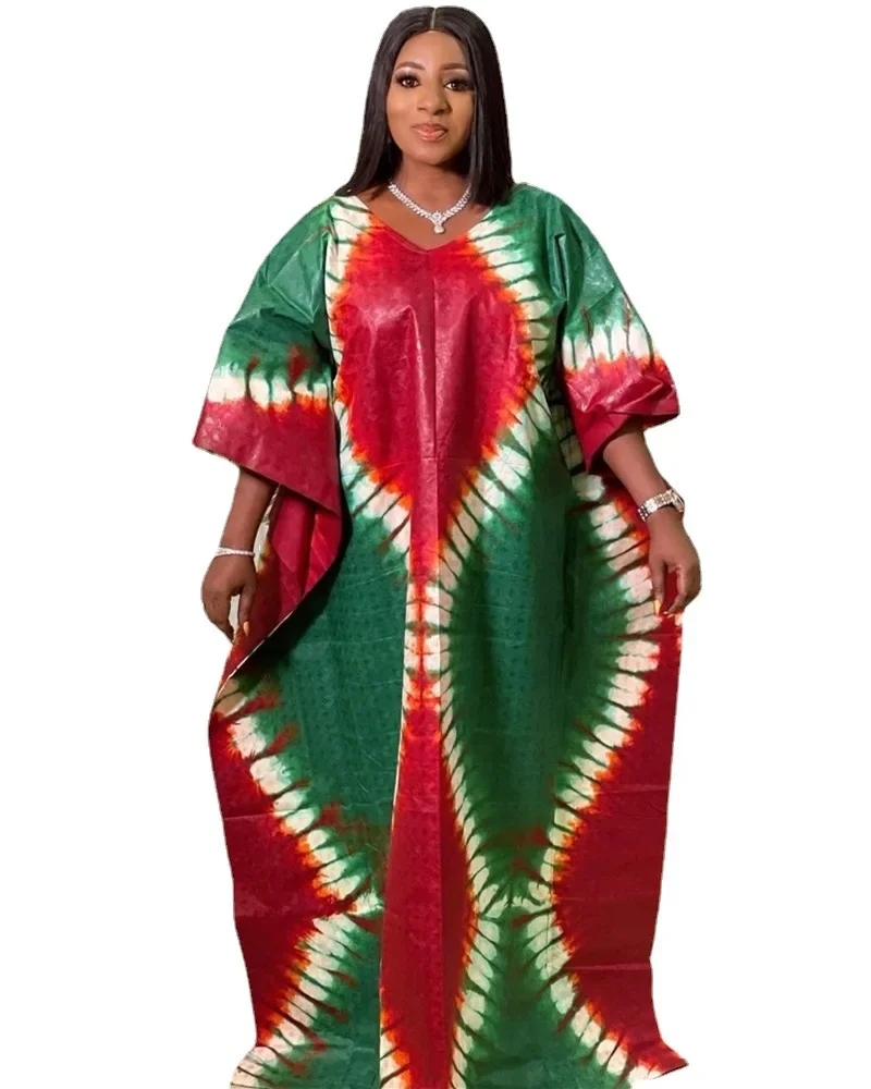 

African Dresses for Women Spring Summer Africa Women Polyester Printing Long Dress African Robes African Clothes