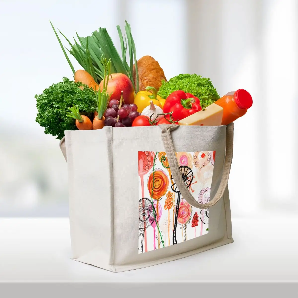 Buster’s Flowers to Get Well Soon Tote Bag Cloth bag shopping cart bags Lady bags tote bag screen