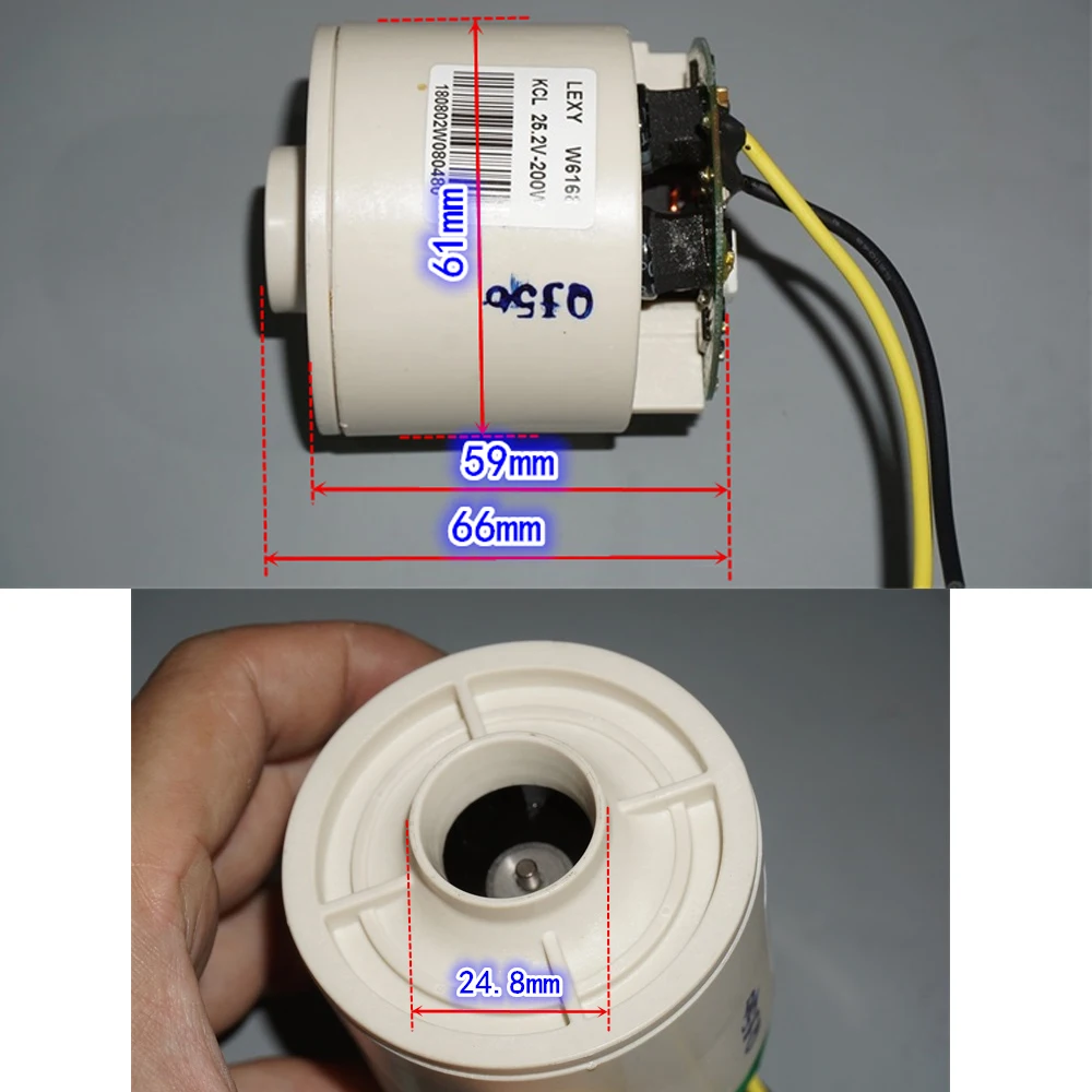 25.2V 200W High-speed Brushless Motor Dust Suction Fan Motor Built-in High Power Two-speed Brushless Drive Fan Motor