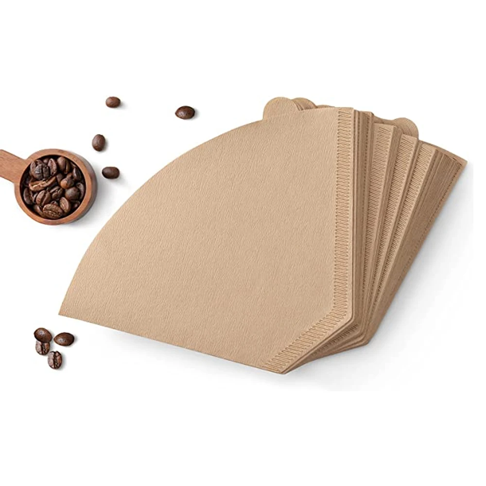 50/100Pcs Disposable Natural Unbleached Cone Coffee Filters Pour Over Dripper Replace Melitta Coffee Paper Filters