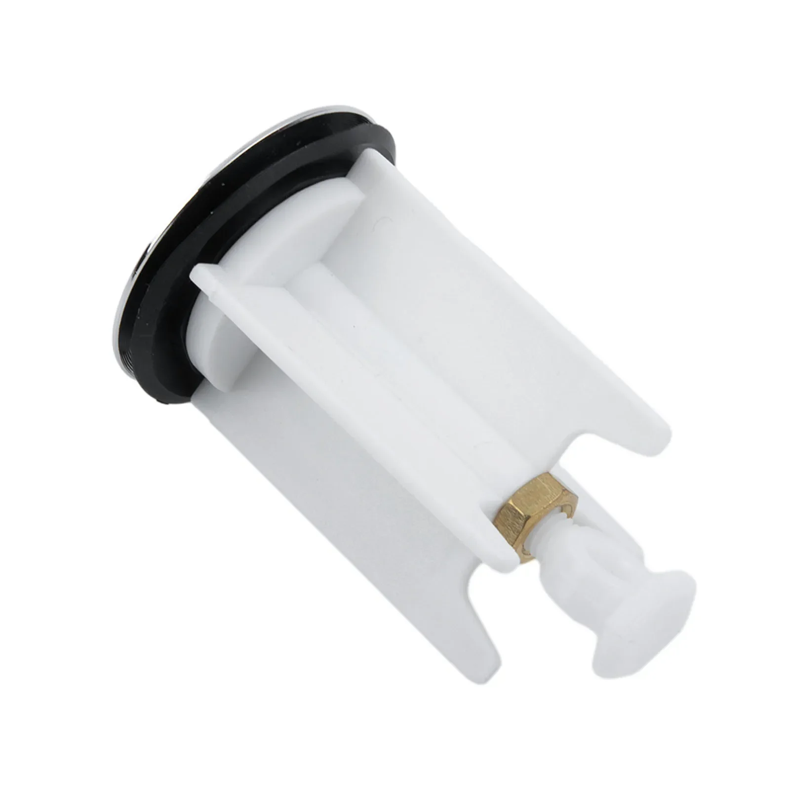 Plug-in Washbasin Plug White Plastic Body Rustproof Brass Head 4cm Diameter For Kitchen Bathroom Washbasin Home Hardware