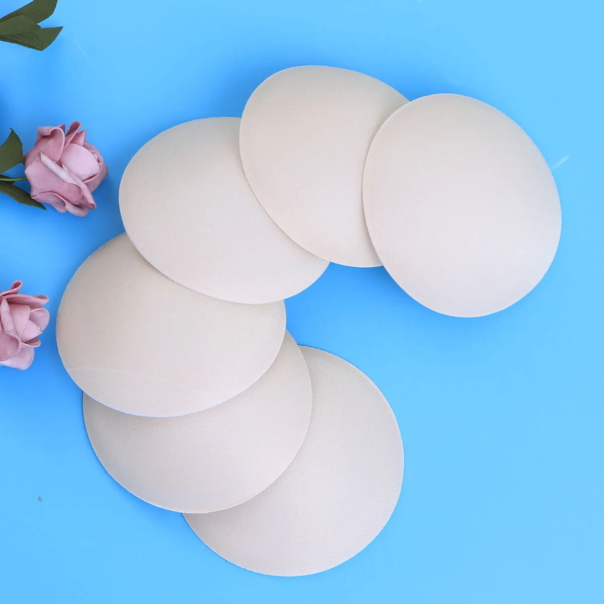 

Sponge Bra Pads 3 Pairs Cups Inserts Foam Yoga Sports Bras Women Lightweight Breathable Anti Slip Reusable