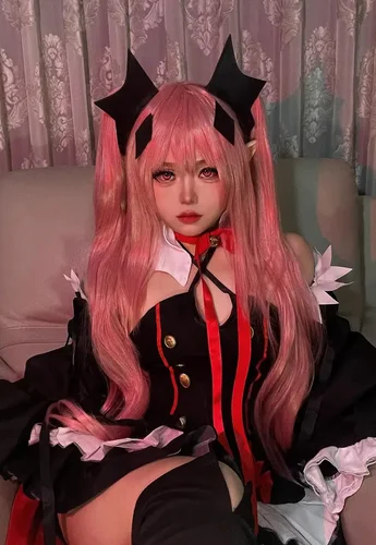 Anime Cosplay różowa peruka z dwiema warkoczami impreza z okazji Halloween kobieta peruka z włosów syntetycznych peruka termoodporna