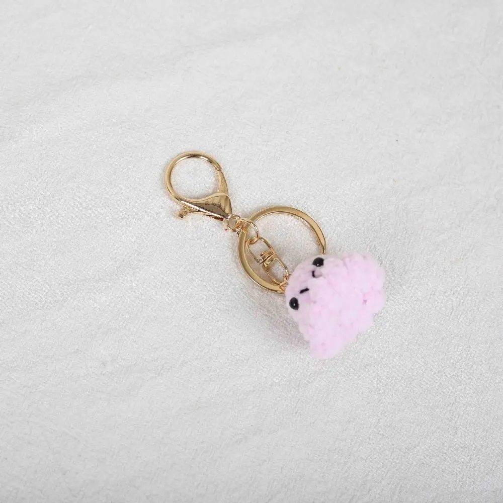 Schmuckgeschenk Cartoon Gehäkelter Oktopus Schlüsselanhänger Tier Handgemachter Strick-Schlüsselanhänger Rosa Niedlicher Oktopus-Anhänger Taschenanhänger – Detail 7