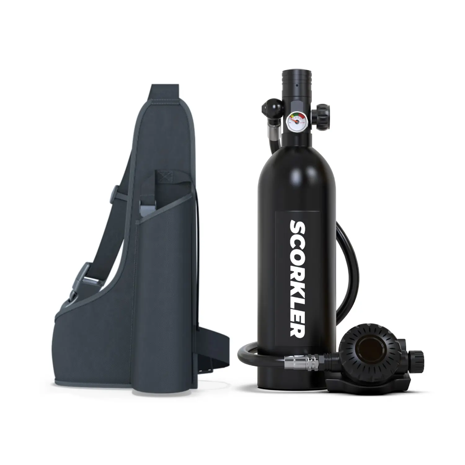 SCORKLER 1L Scuba tank for Underwater up to 15-20 minutes, compact and portable, suitable for outdoor travel,Unisex,gift choice