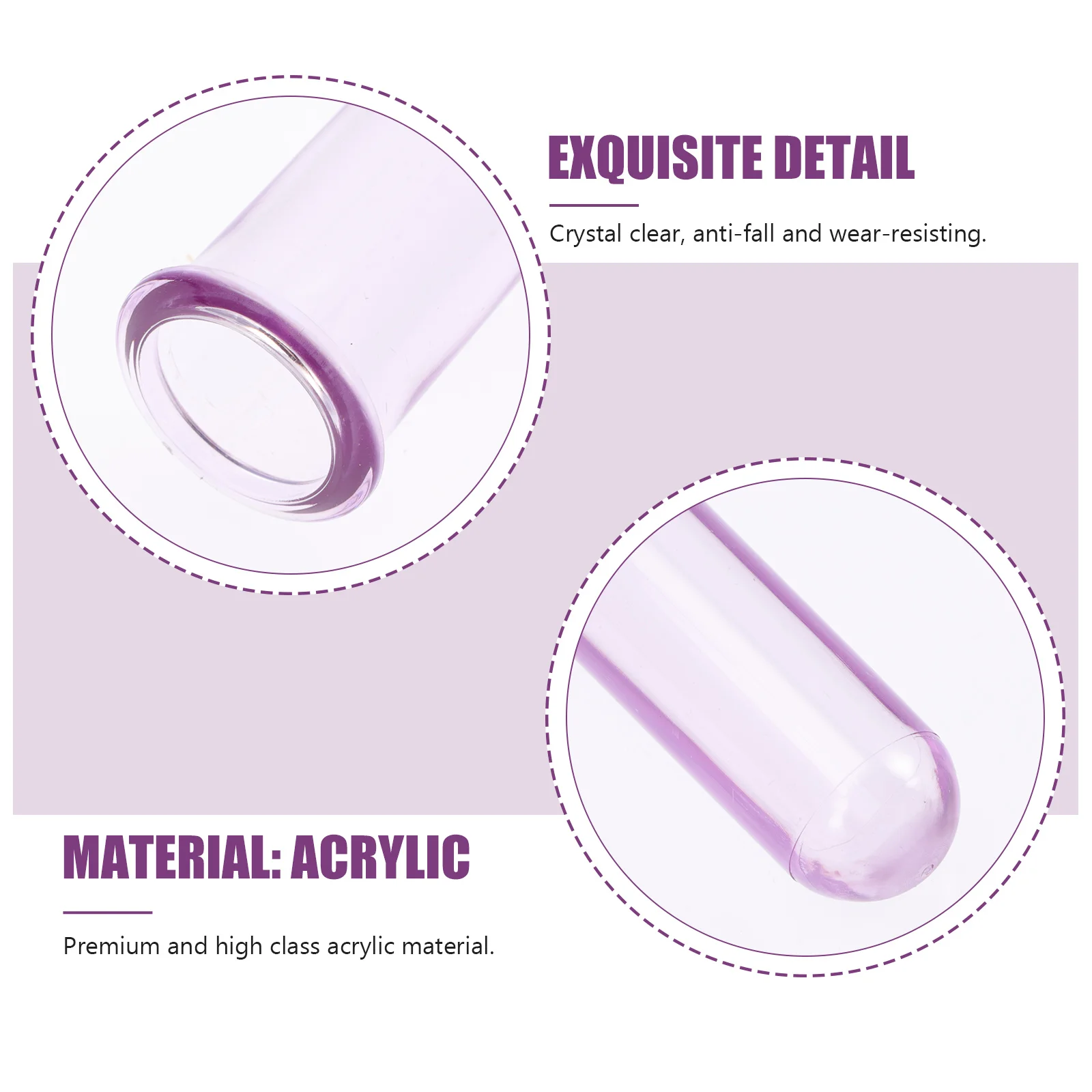 10pcs Test Tube Wine Glass Acrylic Laboratory Science Tube For Household Experiment Multi-Function Sample Testing Accessory