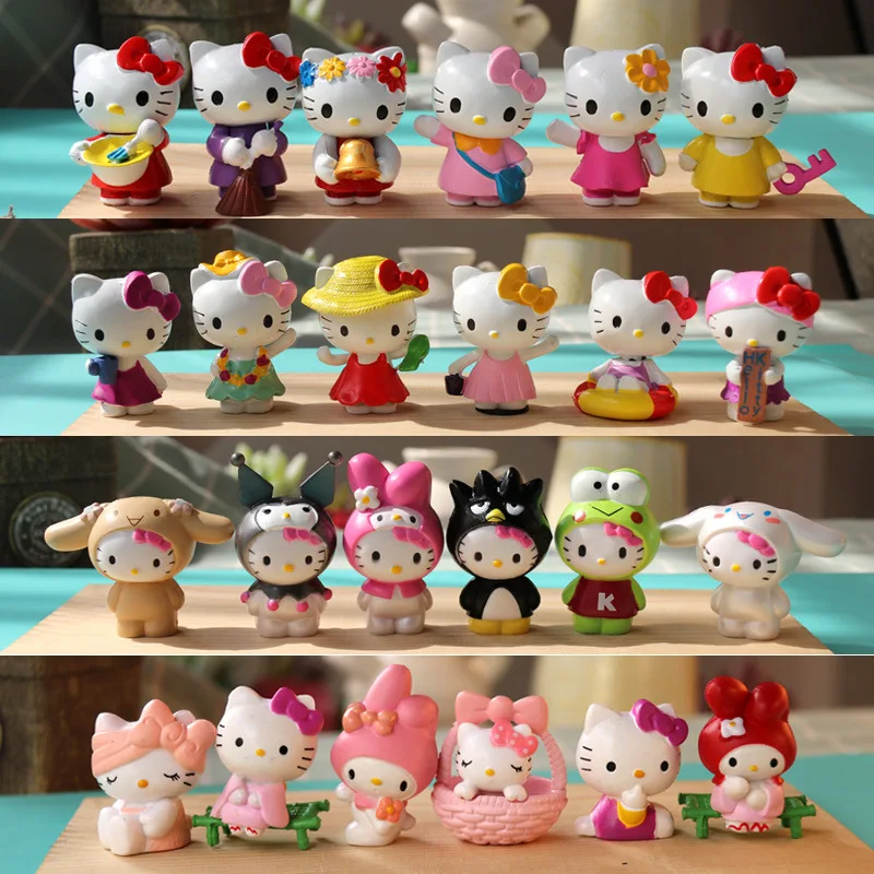 

Kawaii Hello Kitty Ornament Cute Cartoon Pink Tender Cat Travel Office Desktop Decoration Women Supplies Student Gift Wholesale