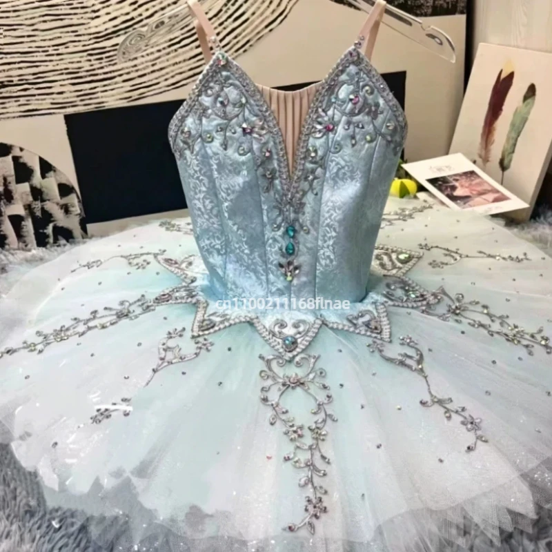 professional-ballet-skirt-for-children-and-adults-sparkly-puff-skirt-for-girls-new-stage-tulle-dress-performance-costume