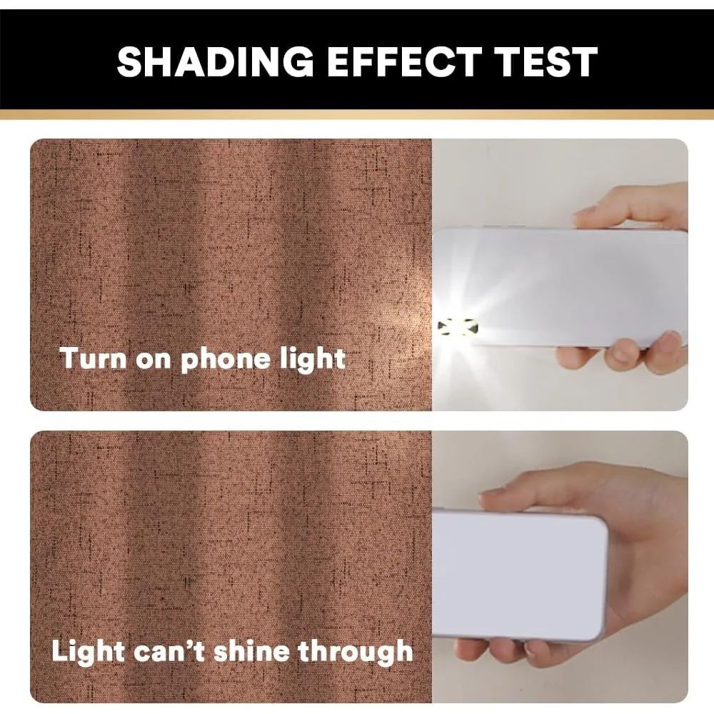 Затемняющие шторы длиной 108 дюймов, термоизолированные шторы с белой подкладкой, промытые специи, 2 панели для гостиной