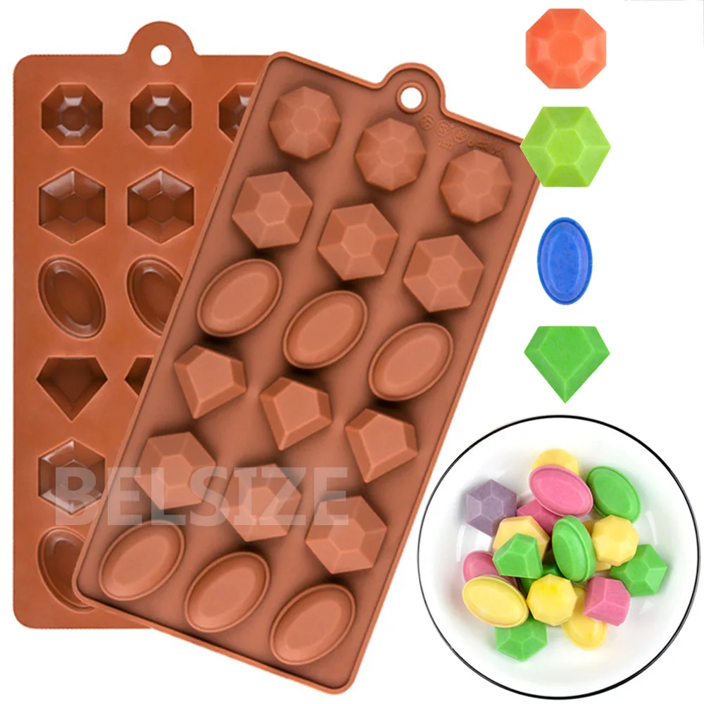 Chocolate Silicone Mold Cake Pastry Accessories Non-stitck Candy Cookie Jelly Mould Baking And Pastry Tools