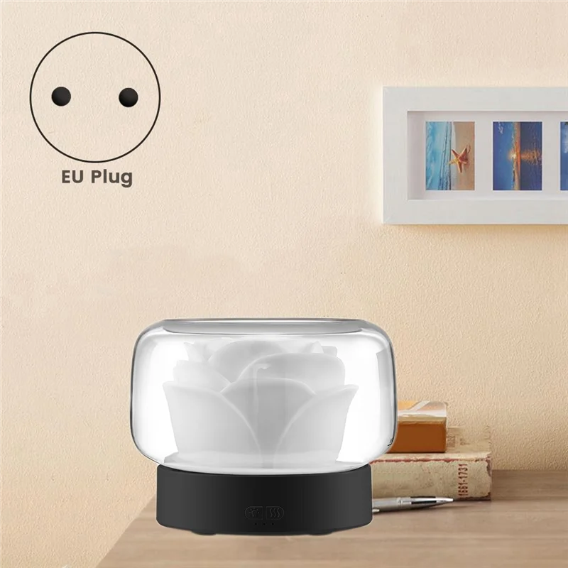 400 мл увлажнитель воздуха для очистки цветов, ароматерапия, диффузор эфирного масла с атмосферным светом для домашнего использования, вилка европейского стандарта