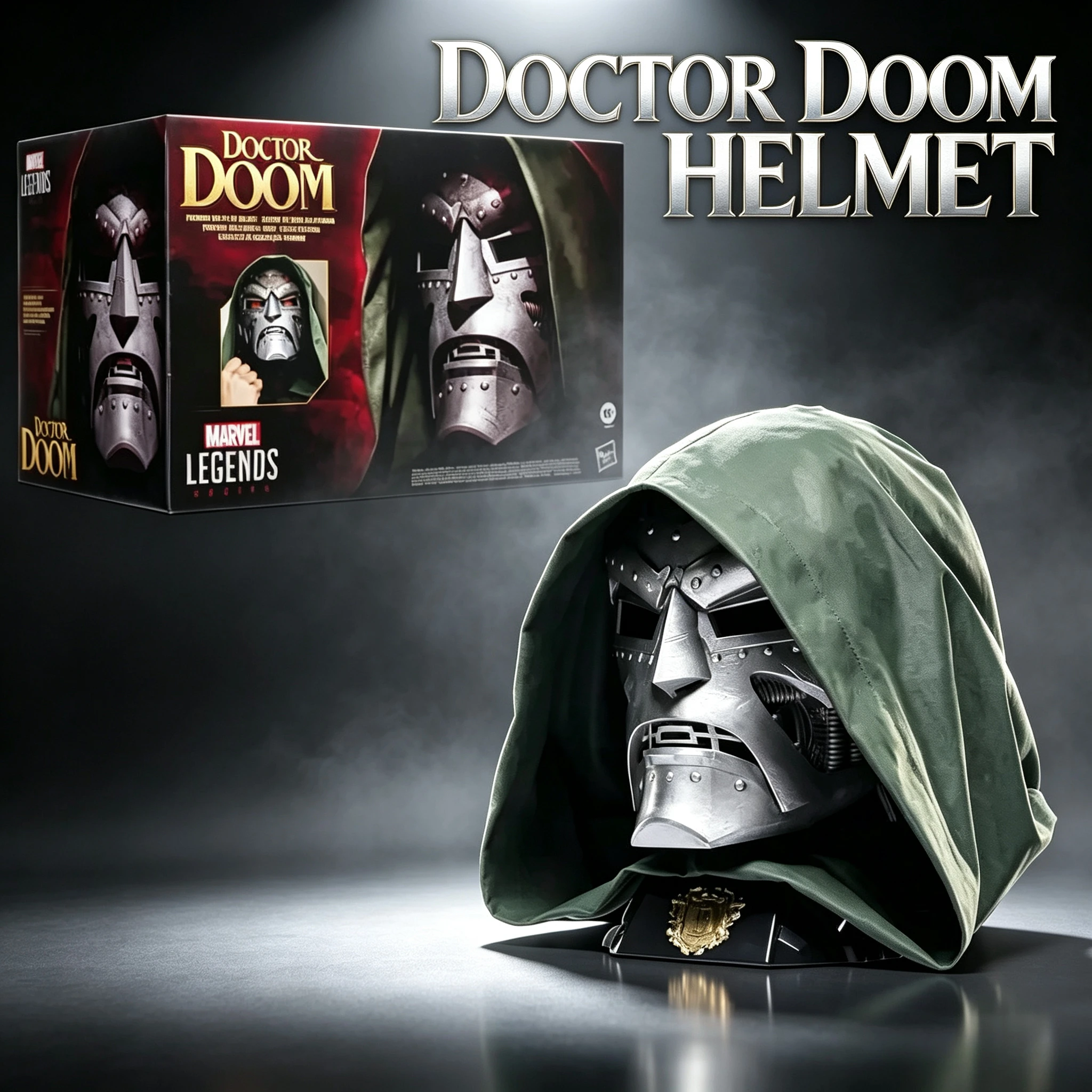 Hasbro Hero Series Doctor Doom Erwachsenen-Sammlerhelm für Halloween-Cosplay-Geschenk
