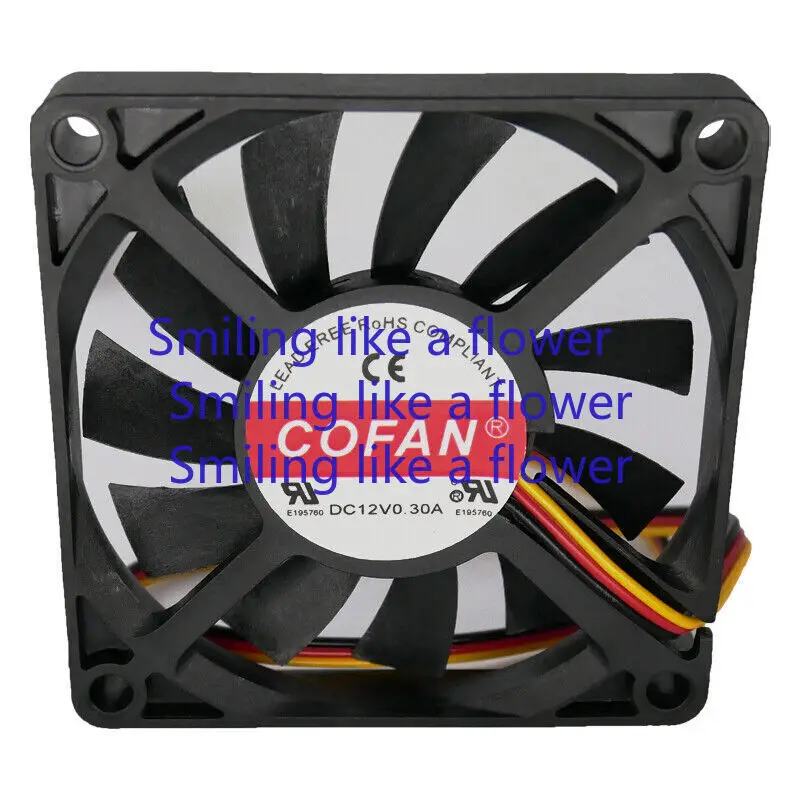 

For Silent Cooling Fan F-7010H12B-01 12V 0.3A 70*70*10mm