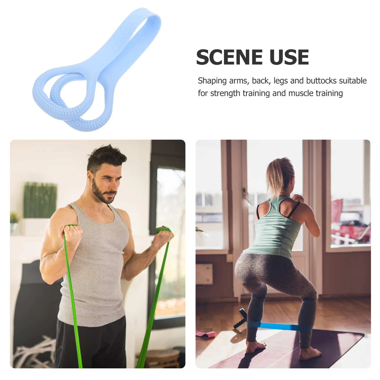 

Fitness Resistance For Hip Shaping Durable Exercise Band Stretch Band For Workout Yoga Gym Home Strength Training