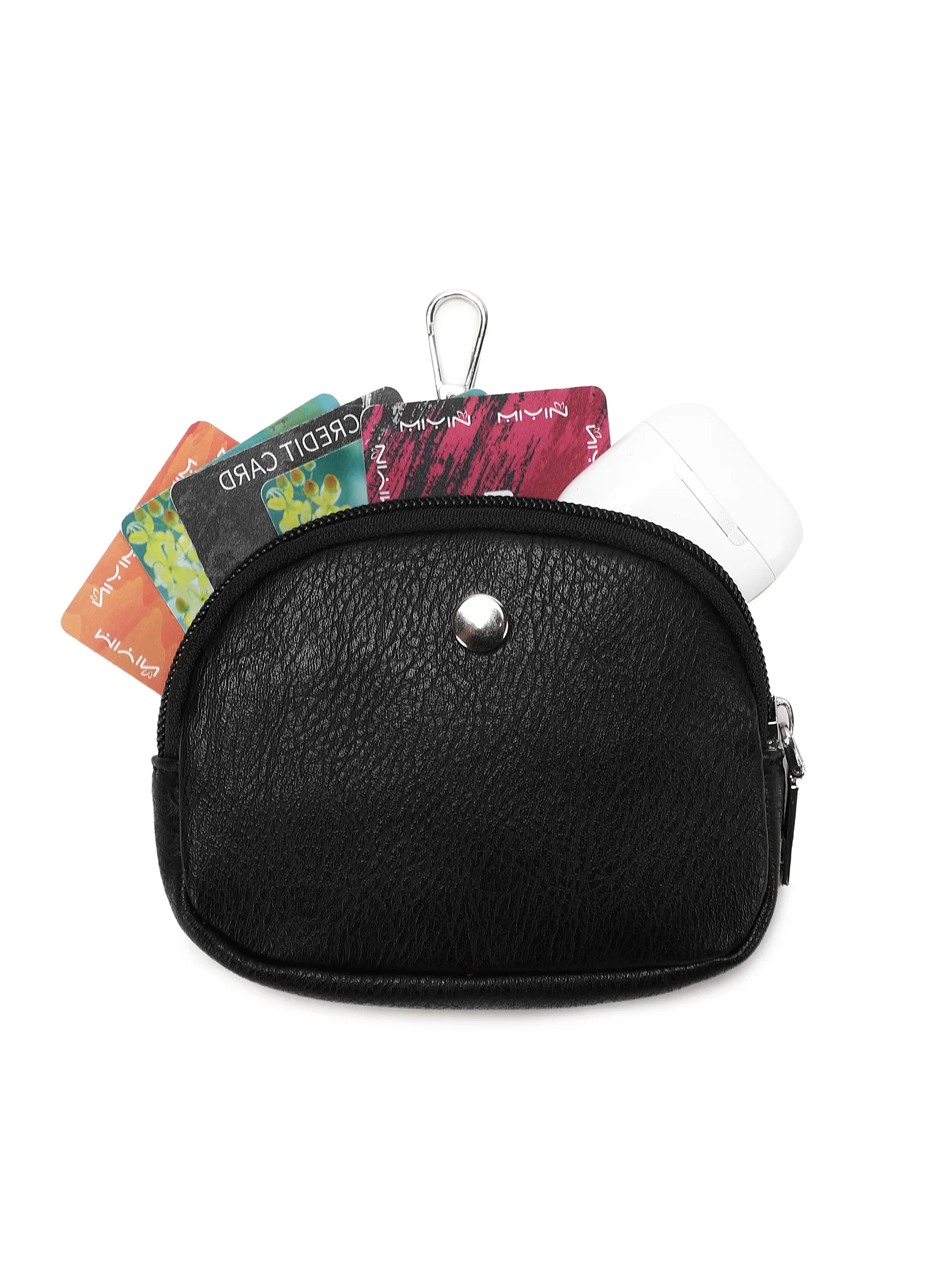 MIYIN Modische Mini-Reißverschluss-Handgelenktasche für Damen, Doppeltaschen-Handgelenkstasche, Tragbare Schlüsselanhänger-Geldbörse, Abnehmbarer Kleiner Münzbeutel – Detail 16
