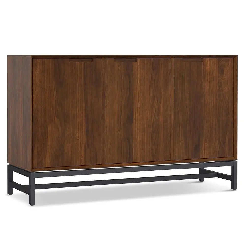 

Banting And Metal 58 H X 18 H Rec Mid 3 Door Sideboard Buffet In Natural Walnut For The Dining Room And