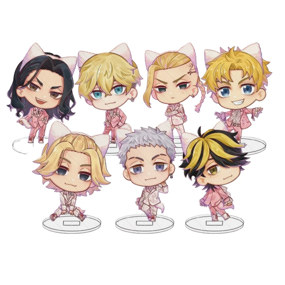 

10CM Anime Tokyo Revengers cute Acrylic Stand Model Cosplay Characters Ornament Accessories Goods Collection Christmas Gifts