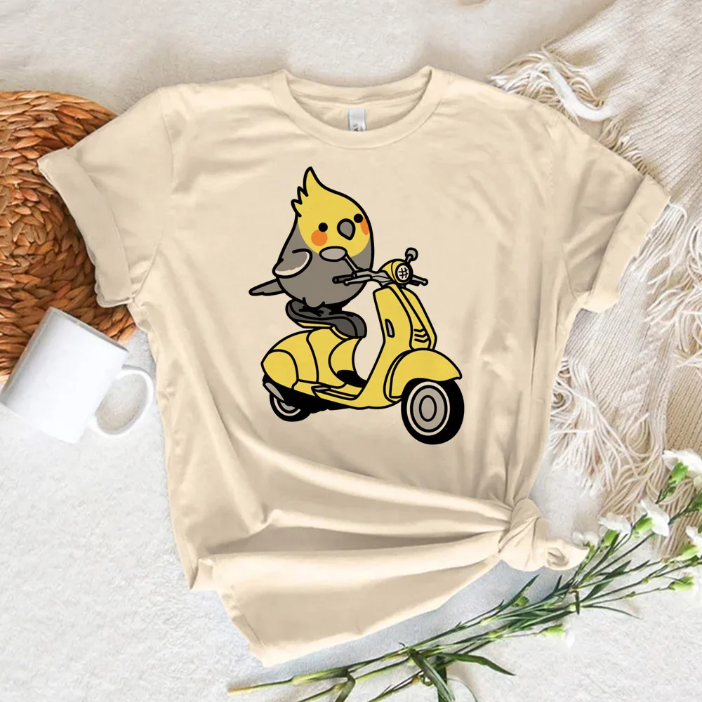 

Cockatiel top women funny comic summer t-shirts girl y2k clothing