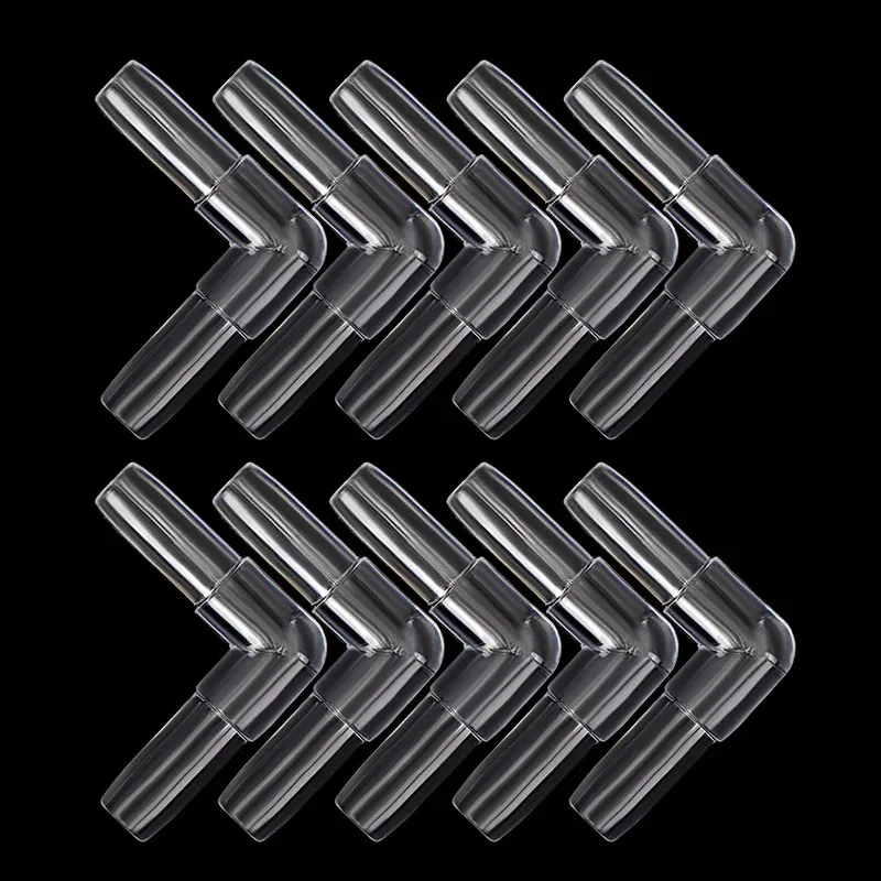 10 Stück Aquarium-Luftschlauchverbinder, transparente Luftschlauchadapter für Fischbecken, 4 mm Innendurchmesser, Luftleitungsschlauch, I-, L-, T-, Y-förmig – Detail 5
