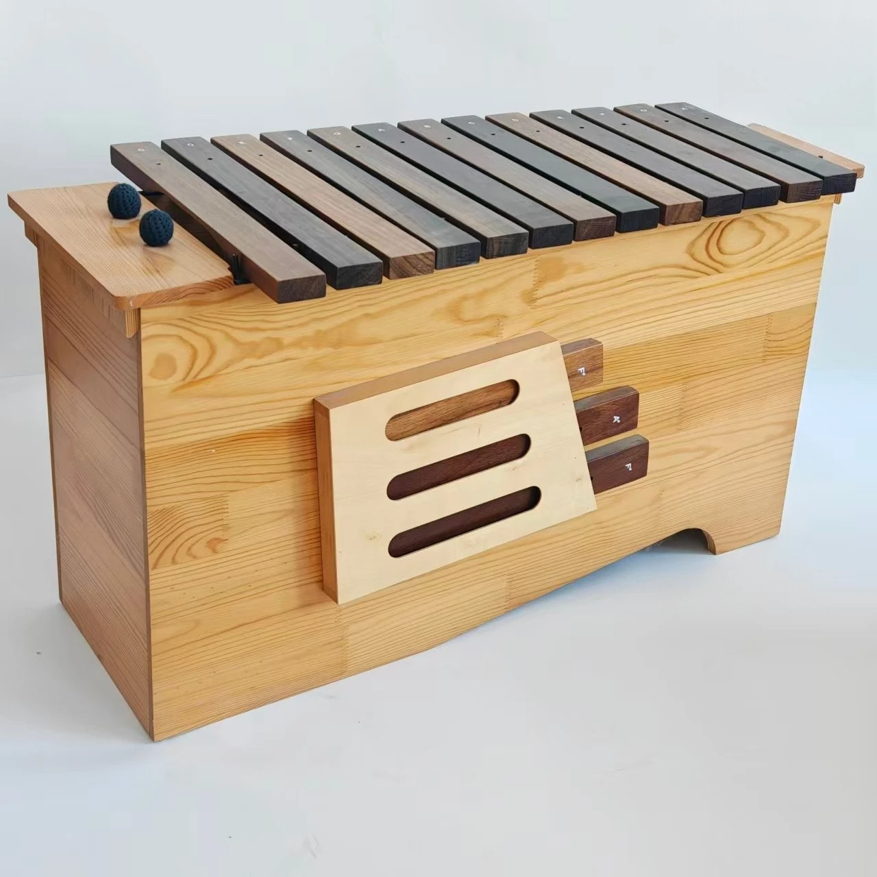 13-Tone Chromatic Xylophone, Orff Instrument, Rosewood High Mid Low Pitch Wooden Xylophone, Educational Musical Toy