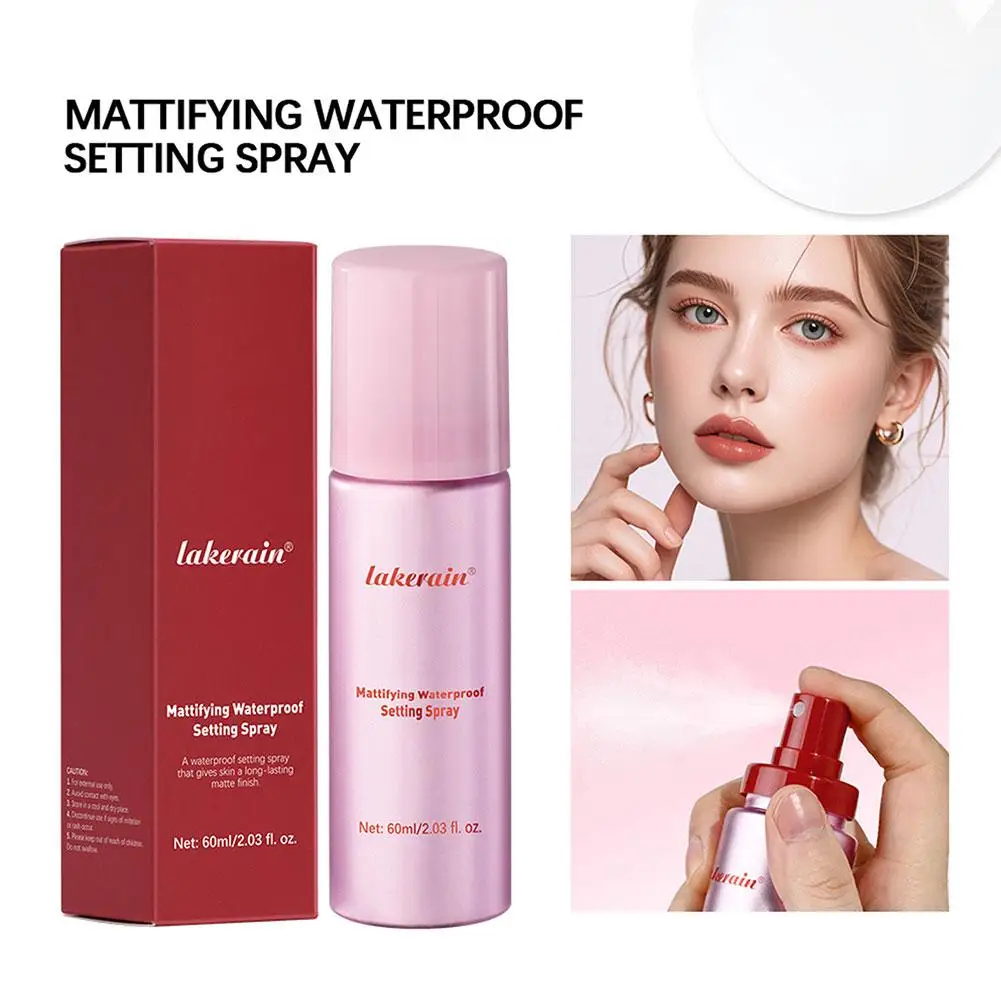 Hydrating Setting Spray Long Lasting Refreshing Non Sticky Primer Portable Matte Liquid Makeup Fixing Spray for Women D0K3