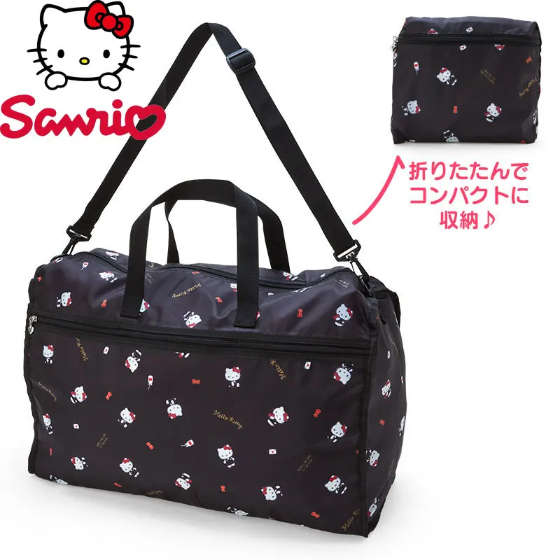 Sanrio Hello Kitt New Portable Travel Bag High Capacity Women\'s Travel Bag Luxury Brand Cartoon Fashion Fitness Bag High Quality