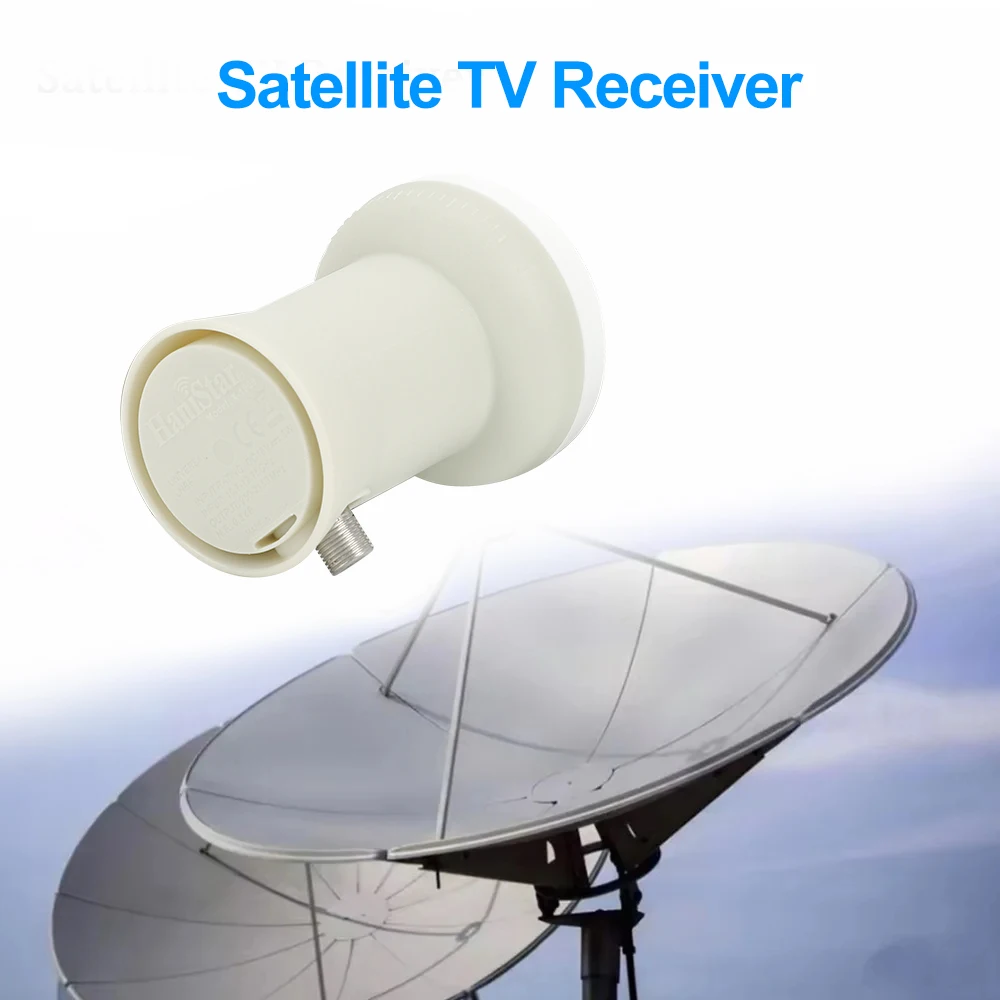 Conversor Linear Universal 4K Ultra HD Digital KU-BAND, Receptor de TV Via Satélite com LNB Único, Antena de Satélite à Prova d'Água, Suporte 3D