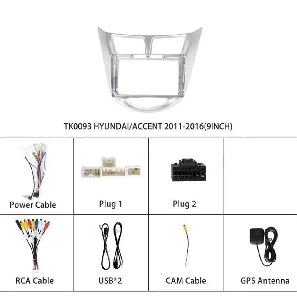 android Car Radio DVD Player Fascias Frame for HYUDAI/ACCENT 2011-2016 9 INCH
