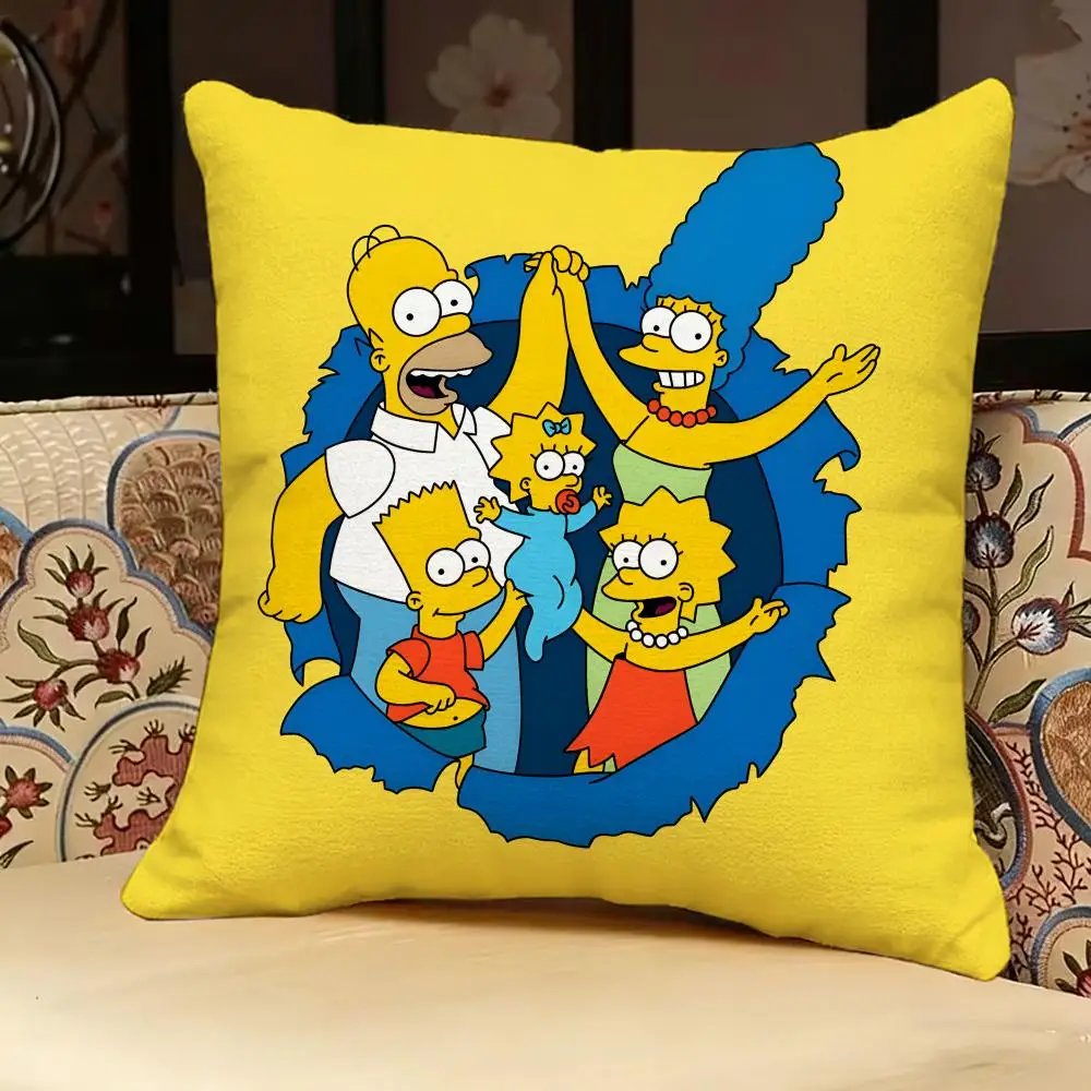 The S-Simpsons Anime-Kissenbezug, doppelseitig bedruckt, Sofakissen, Kopfteilkissen für Schlafzimmer – Detail 26
