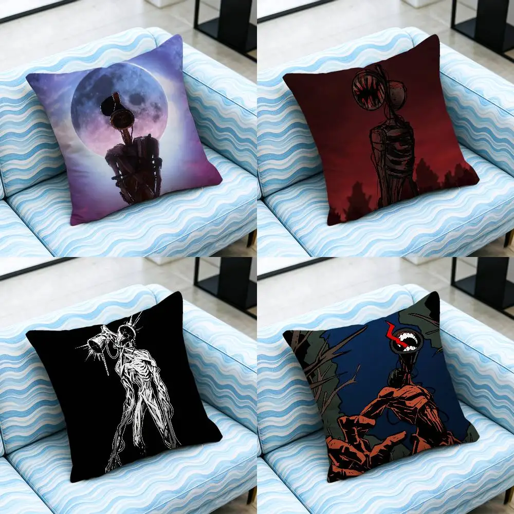 For Creepypasta Siren Head Throw Pillow Cover Case Custom Decorative Pillowcase Accent Cushion Home Gift