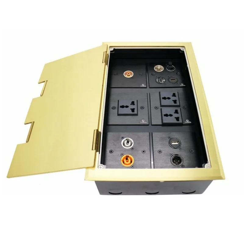 Open floor plug full copper strip hole, empty frame can be equipped with 86-type panel