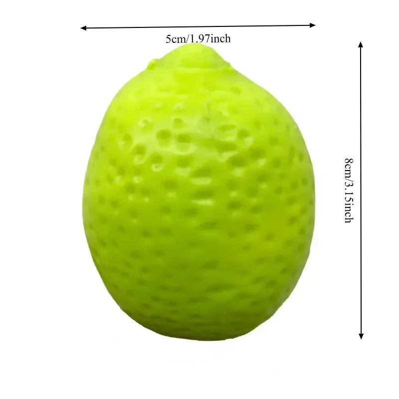 Crunchy Lemon Squeeze Fidget Toy Anti-anxiety Stress Relief Squishy Color-Changing Crispy Filler Inside Lemon Stress Ball