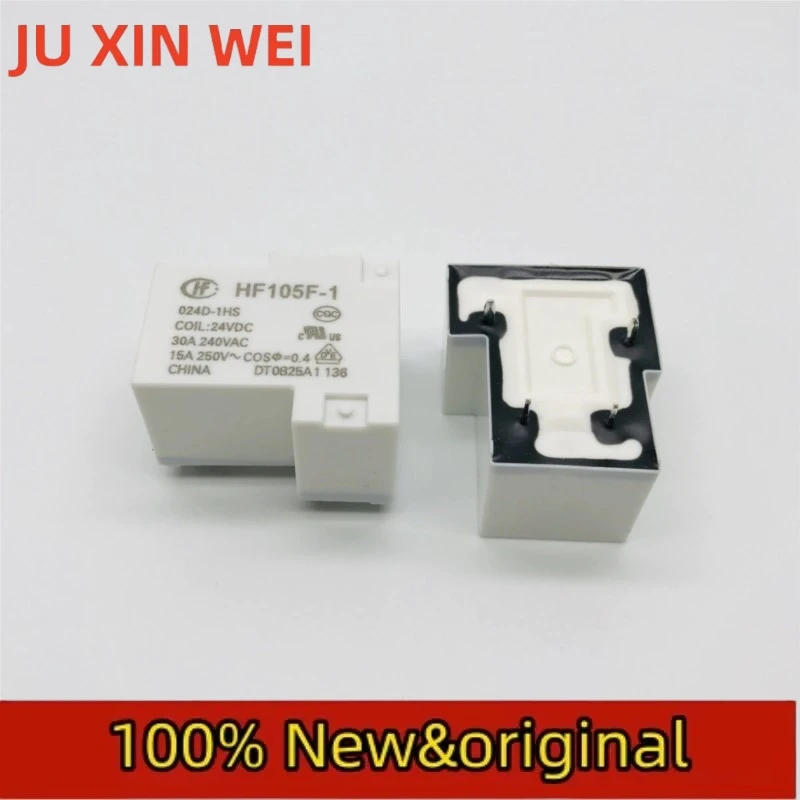 10PCS HF105F-1-005/009/012/024/048D-1HS normally open 4-pin 30A240VAC Hongfa relay