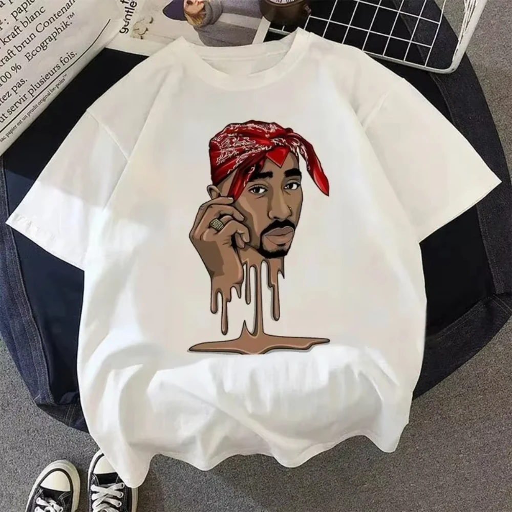 

Tupac Top Tees Summer Cotton Top Men and Women 2PAC Streetwear Grunge Fashion Kawaii Casual T Shirt Top Tees Harajuku Kawaii
