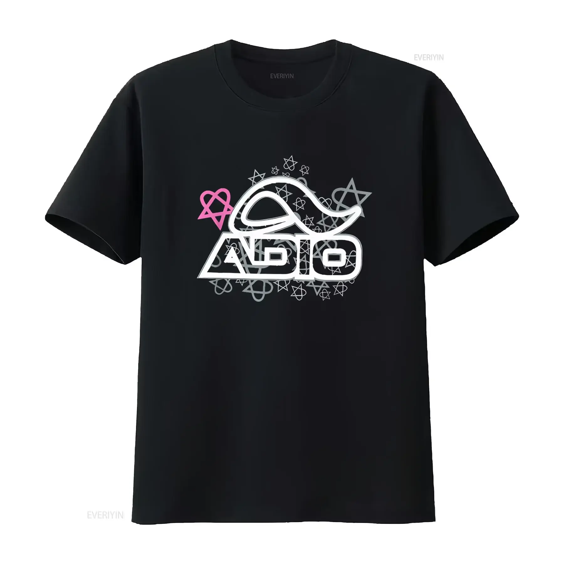 ADIO Bam Margera HIM Heartagram Bamagram Skateboard Shoe Co Repro T-Shirt für Herren Vintage Washed Stretch Mode Atmungsaktiv