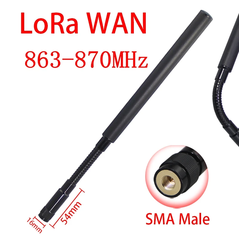 Unterstützt kundenspezifische LoRa-WAN-Schwanenhalsantennen 863-870MHz 864MHz 866MHz 868MHz 869MHz Antenne für Meshtastic Hocheffizienzantenne – Detail 3