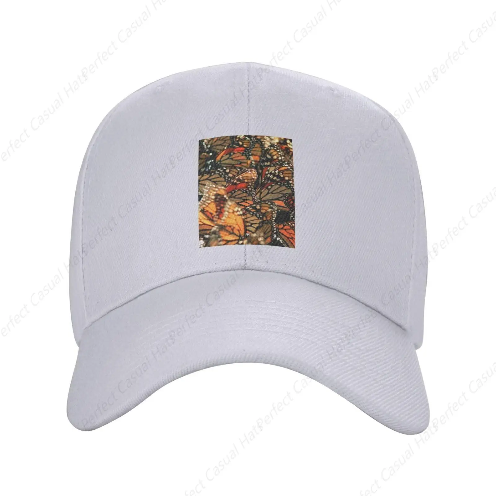 

Hot-Selling Vintage Heaps Of Orange Monarch Butterflies Adjustable Outdoor Sandwich Cap Truck Driver Cap Peaked Cap