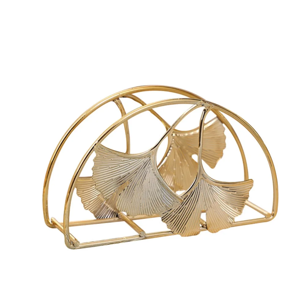 

Декор комнаты, золотой держатель для салфеток, железный диспенсер для салфеток гинкго, 4,5 х 2,75 дюйма, держатели для бумажного стола