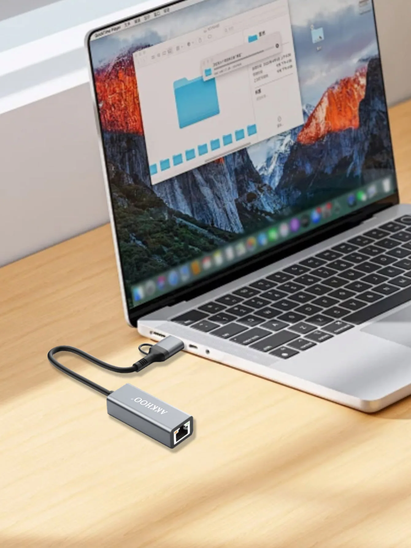 ตัวแปลงการ์ดเครือข่ายแบบสองหัว USB/TYPE-C แบบสองในหนึ่งเดียว, อะแดปเตอร์ Rj45, การ์ดเครือข่ายที่ไม่ต้องใช้ไดรเวอร์ เหมาะสำหรับคอมพิวเตอร์เดสก์ท็อป