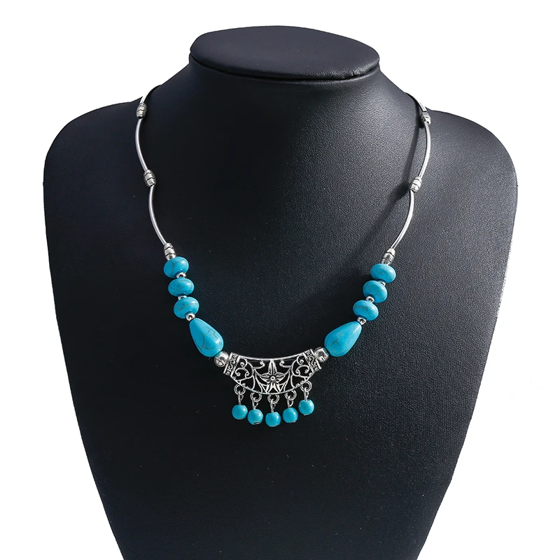 Ethnische Statement-Choker-Halskette für Frauen und Mädchen, Party- und Festival-Schmuckgeschenke – Detail 12