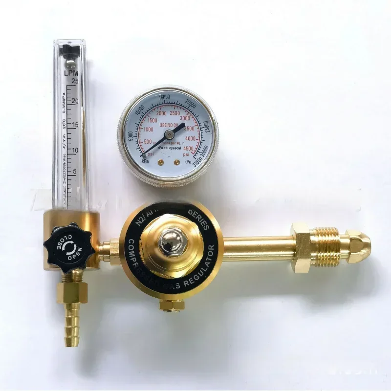 stable output Extended rod external thread all copper WX-55T argon pressure reducer AR argon meter AR/CO2 0-25L/min