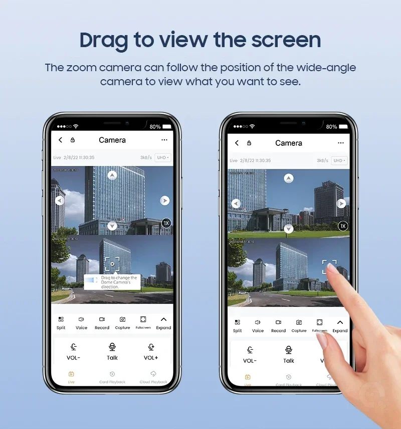 WIFI Dual Lens Camera Smart Floodlight Camera 10X Optical Zoom 4MP Lighting Gun Ball Linkage Surveillance IP Camera Waterproof