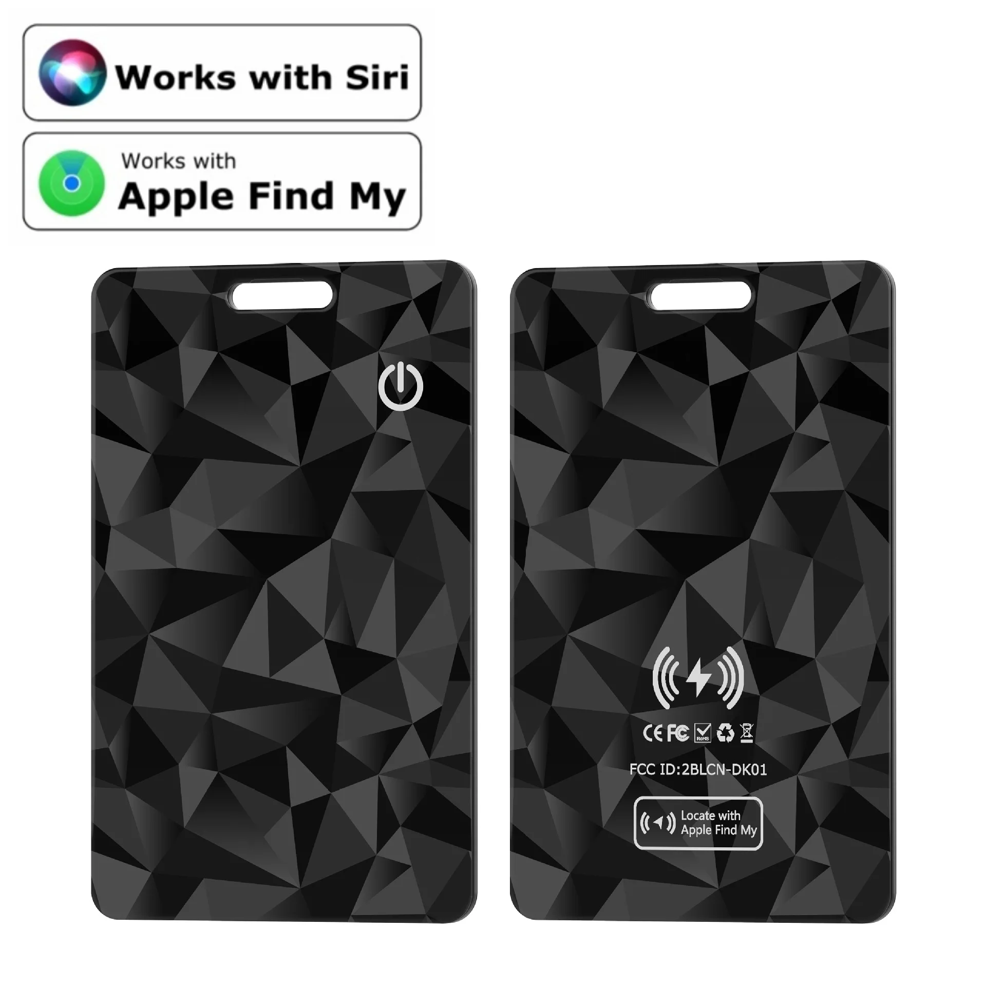 

1.8mm Thin (iOS Only) New Bluetooth Wallet Tracker Card Wireless Charging Works with Apple Find My IP68 Waterproof Item Tracker