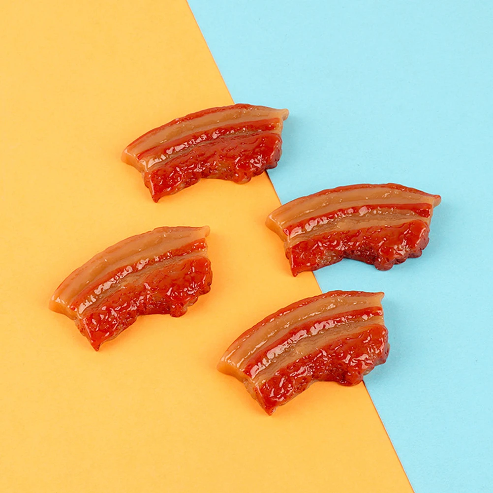 

Simulated Pork Belly Lifelike Fake Meat Model Food Decor Realistic Play Toy Toys