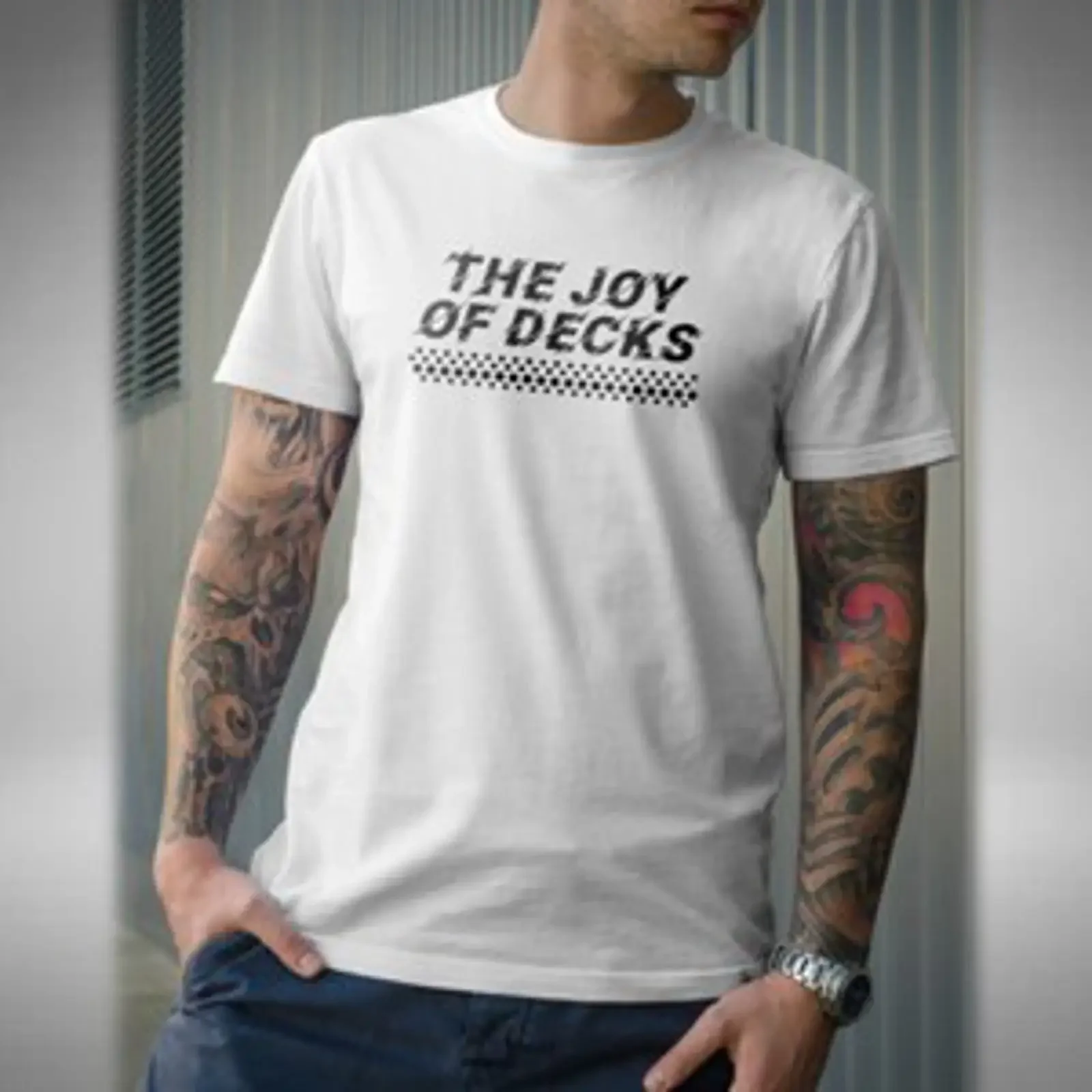 The Joy Of Decks T Shirt Vinyl Junkie Technics Creat Digger vintage Washed Stylish Versatile Stretched Casual Slightly homme