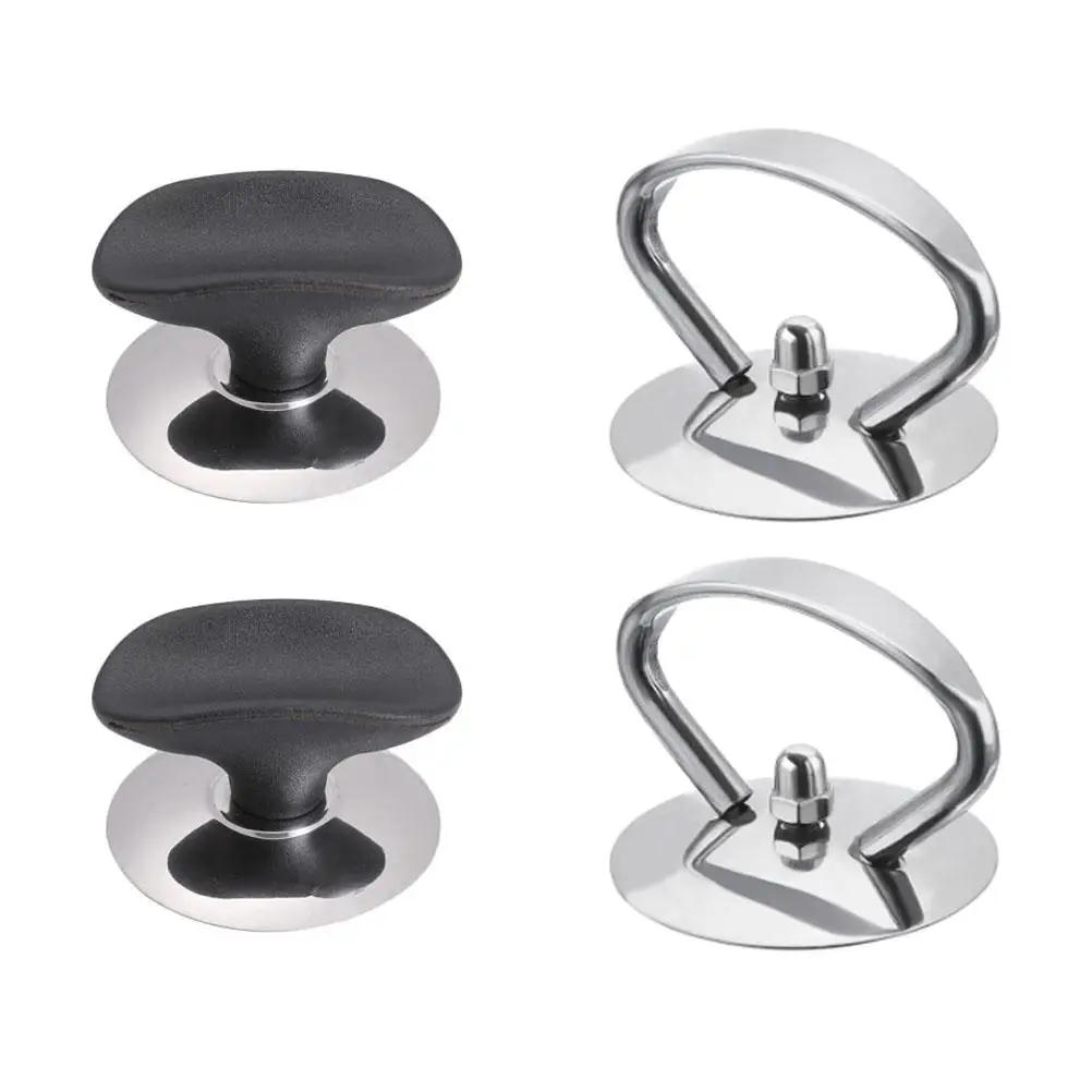 

4 Pcs Pot Lid Knobs Replacement H Cookware Accessories Stainless Steel Fits Most Pots Large Size Smooth