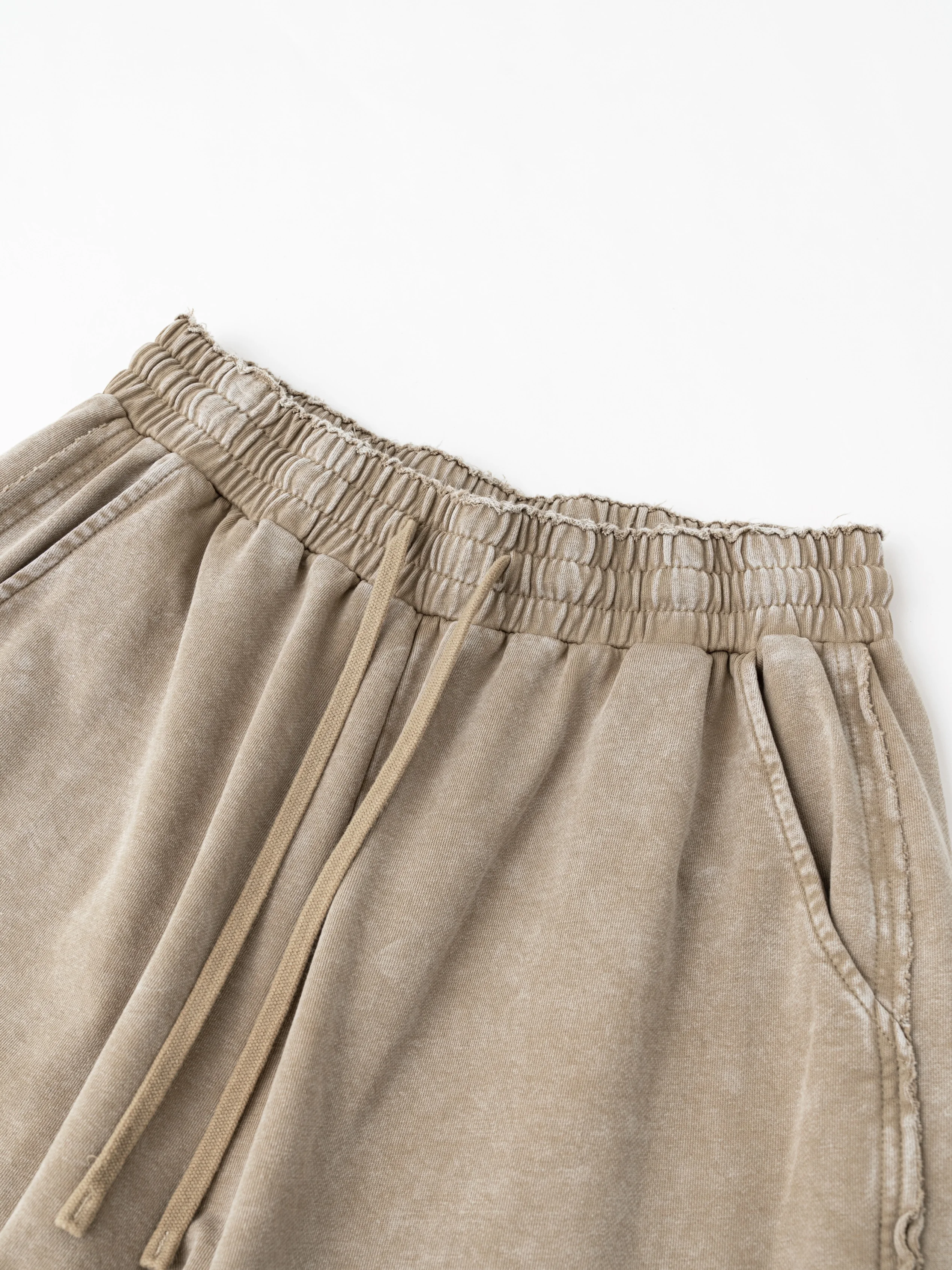Fashion Trend High Street Retro Distressed Stylish Boy Shorts Youth Popular Loose Casual Elastic Waist Five-Point Shorts