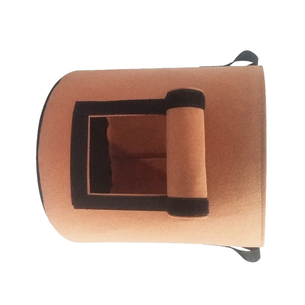 Sweet Potato Planting Bag Brown Size L Tough Non-Woven Fabric Breathable Waterproof Plant Growing Bag Safe Soil Ball Transport